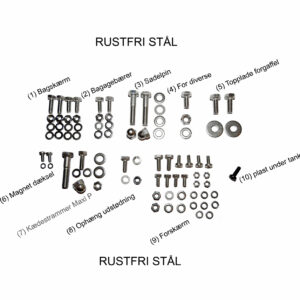 Skruesæt i Rustfri stål Puch Maxi