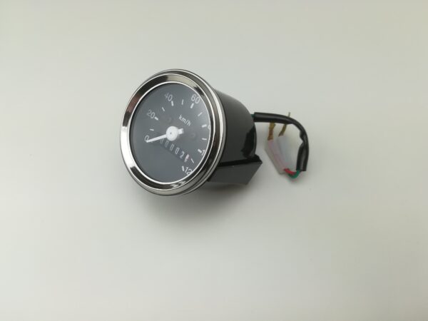 Speedometer 60mm med krom kant