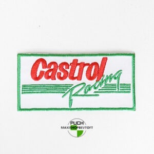 Stofmærke 49 x 99 mm Castrol Racing i den bedste kvalitet med klæber