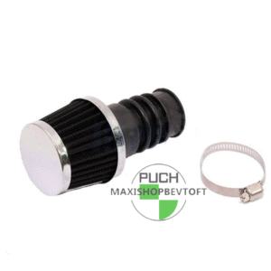 Power luftfilter til PUCH maxi med sort metal gitter