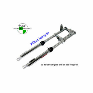 EBR forgaffel krom lang + 10cm