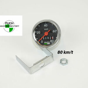 Speedometer 80 kmt passer til alle PUCH Maxi modeller med firkantet forlygte