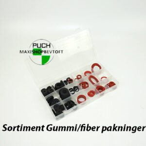 Sortiment Gummi & fiber pakninger 141 stk