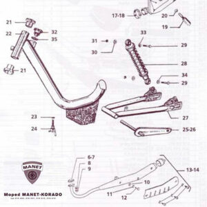 27 Sider reservedels katalog PUCH MANET-KORADO