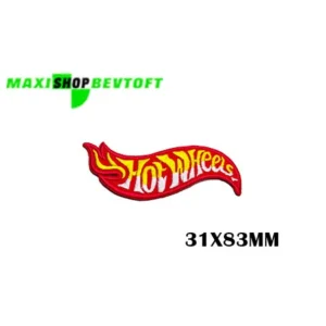 Stofmærke 31x83mm HOT WHEELS i den bedste kvalitet med klæber