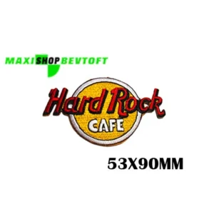 Stofmærke 53X90mm HARD ROCK CAFE i den bedste kvalitet med klæber