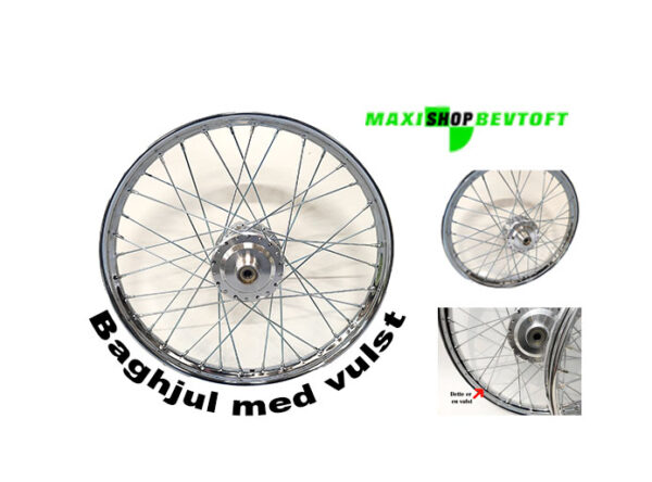 Baghjul med vulst til PUCH Maxi P, K, KL