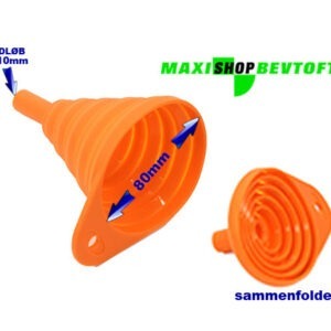 Foldbar tragt til bla benzin & Olie