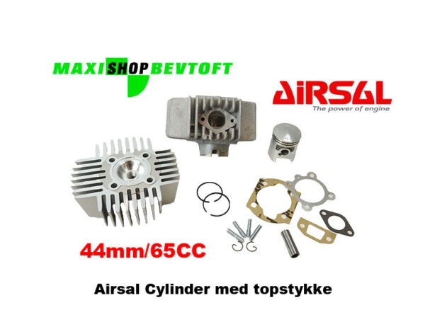 Airsal 65CC Cylinder og Topstykke gammel model