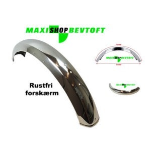 Rustfri forskærm buet model