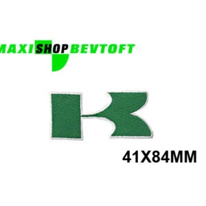 Stofmærke 41x84mm KAWASAKI LOGO i den bedste kvalitet med klæber